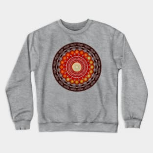 Red & Yellow Mandala Crewneck Sweatshirt